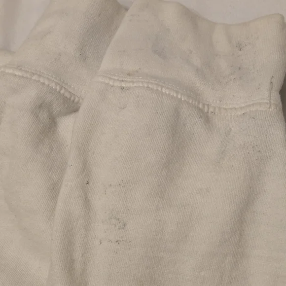 Japanese Anime Fleece Hoodie Bright White Lightweight Pullover Unisex L Travel - Picture 9 of 10